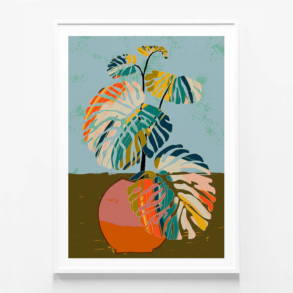 Colourful Monstera Leaves