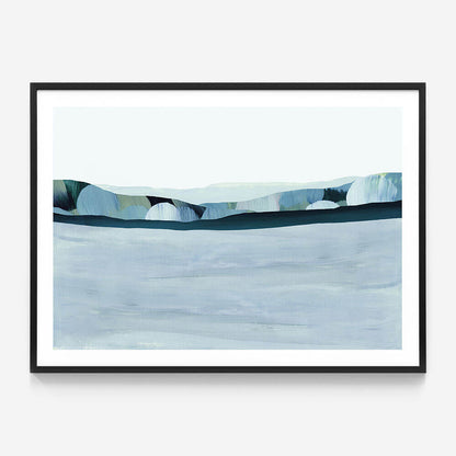 Cool Light wall art print in black frame