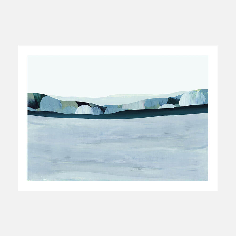 A poster print of an abstract artwork called ‘Cool Light'. 