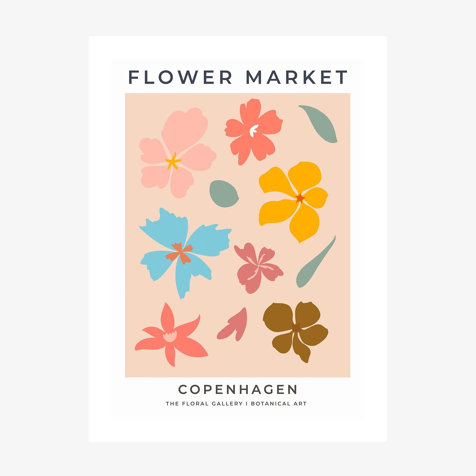 Copenhagen Flower Market 2 wall art print
