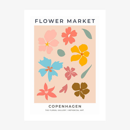 Copenhagen Flower Market 2 wall art print