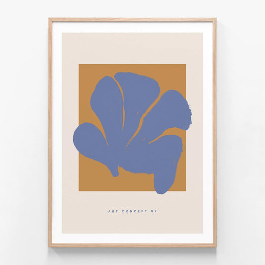 Coral Study 2 oak framed print