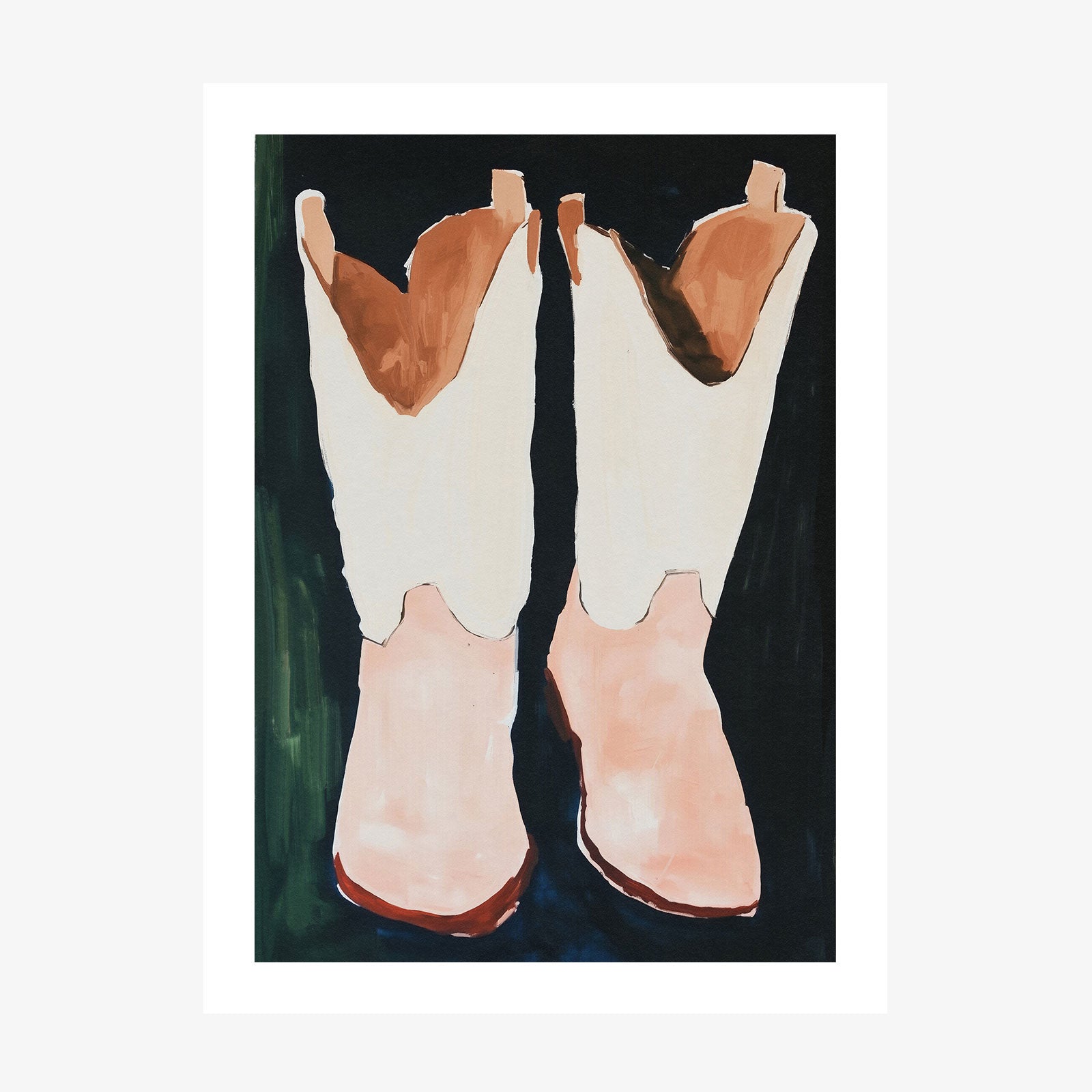 Cowgirl Boots wall art print