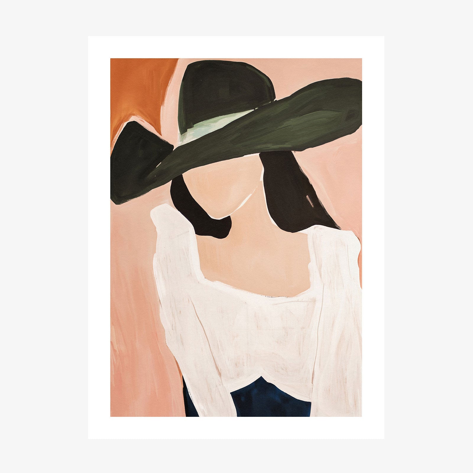 Cowgirl wall art print