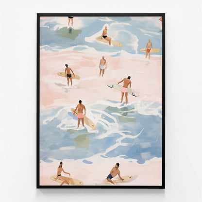 Crowded Surfers
