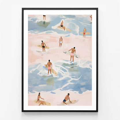 Crowded Surfers
