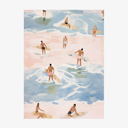Crowded Surfers