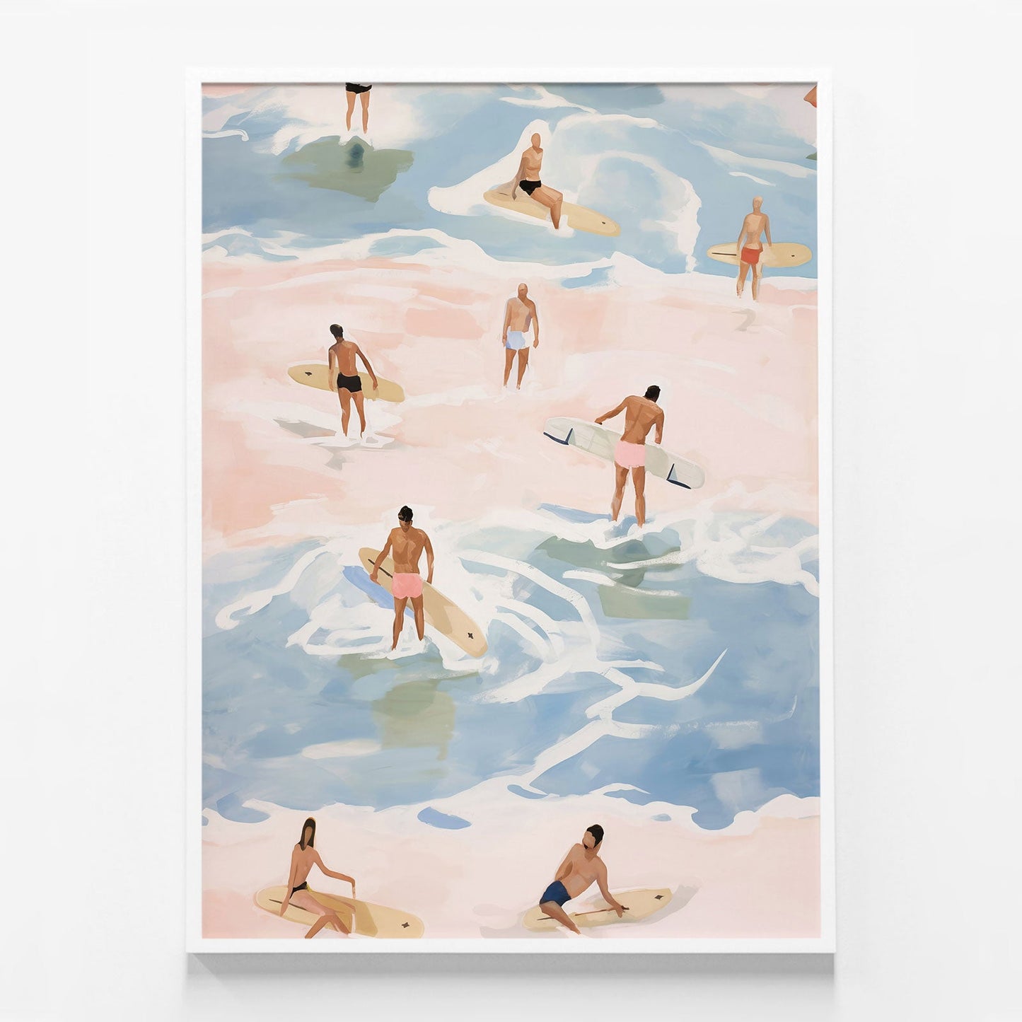 Crowded Surfers