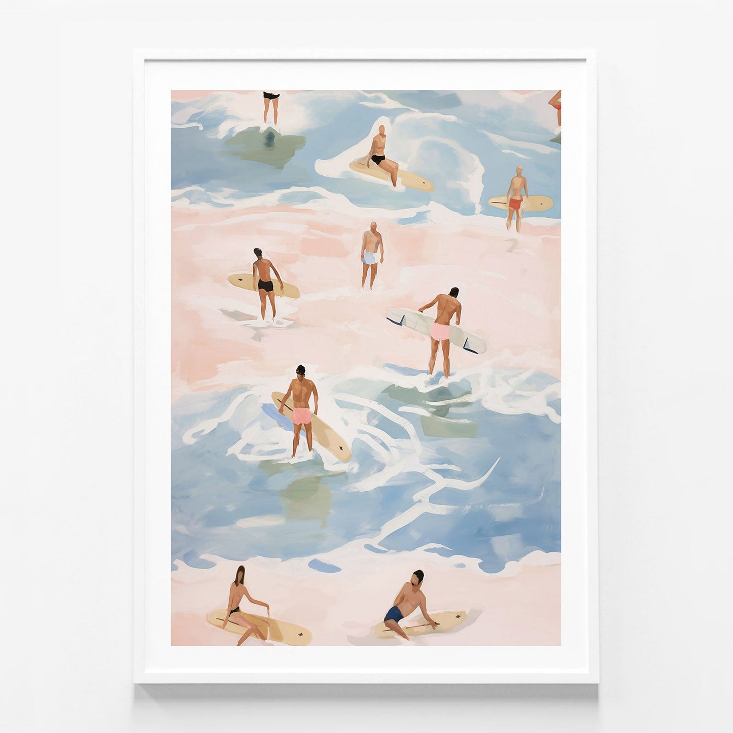 Crowded Surfers