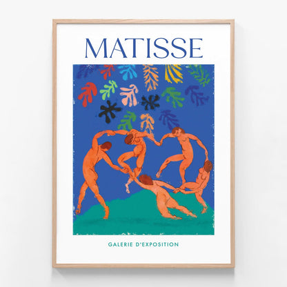 Dance Matisse oak framed print