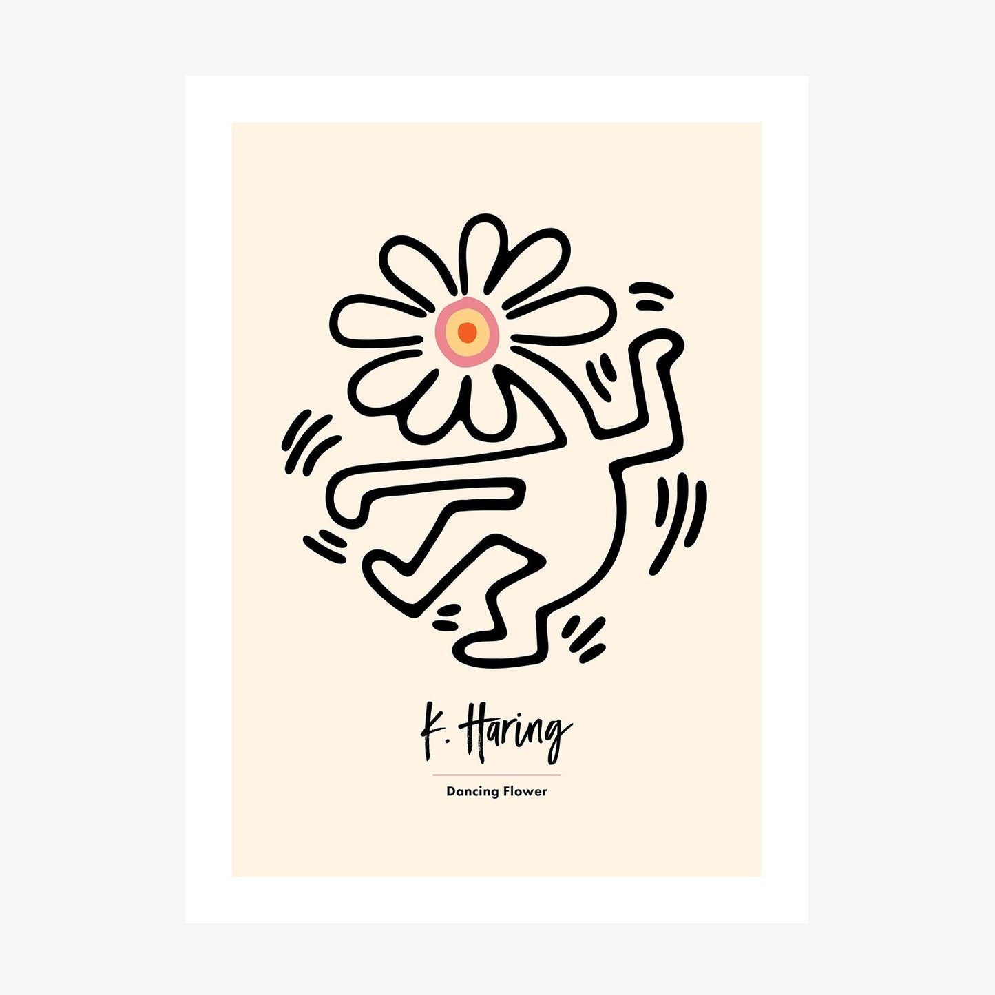 Dancing Flower wall art print