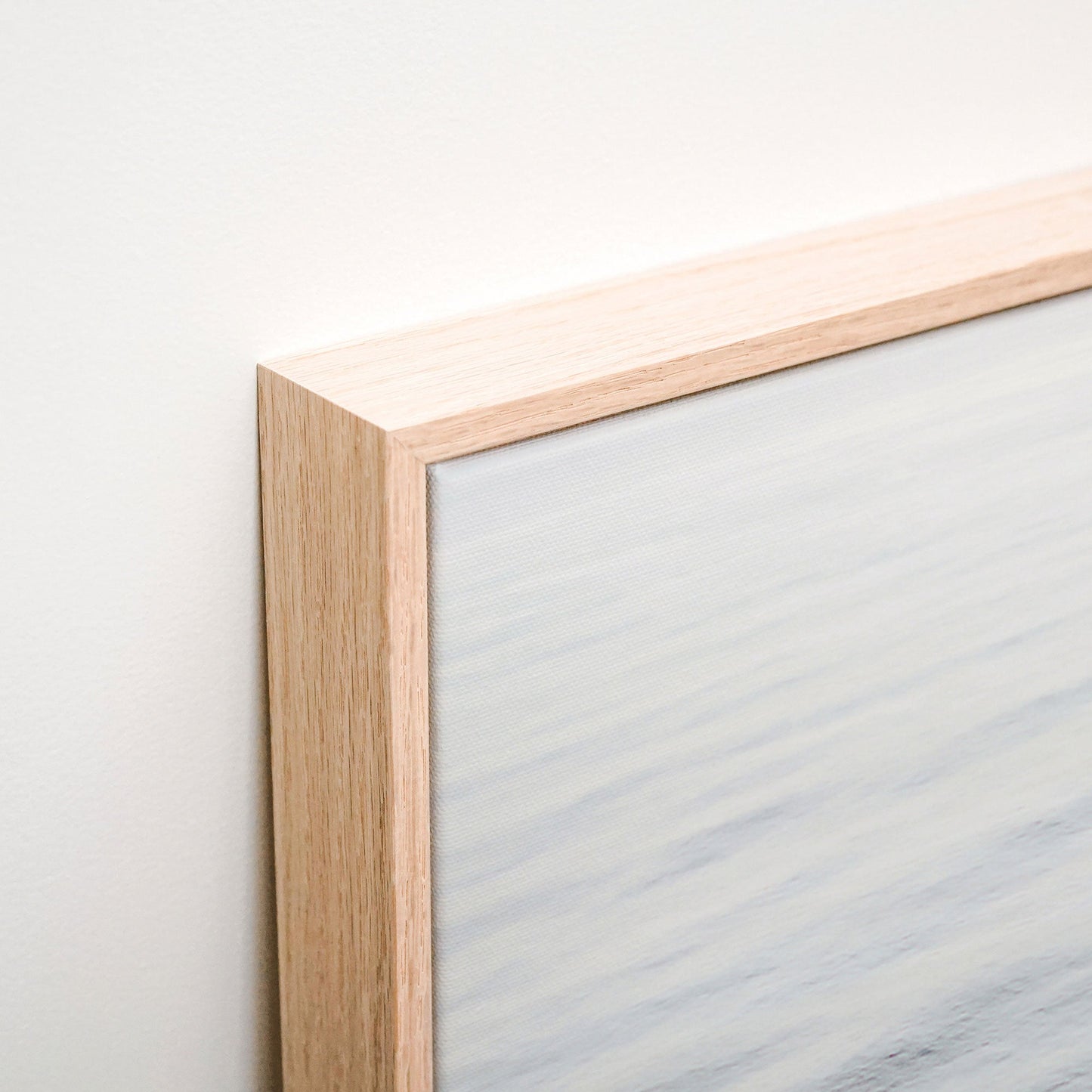 Deep Blue Canvas wall art corner detail