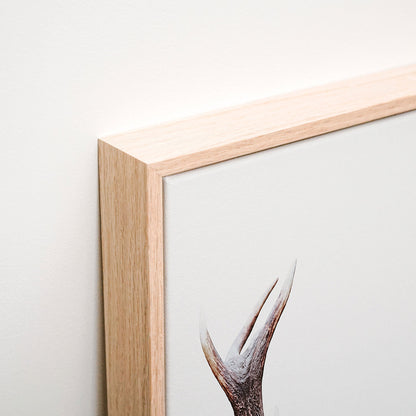 Deer Portrait Canvas corner detail