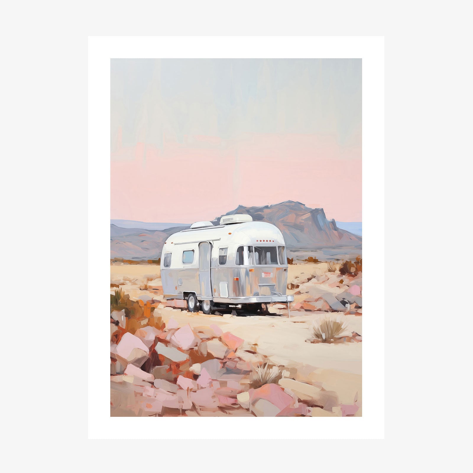 Desert Airstream wall art print