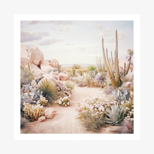 Desert in Bloom wall art print