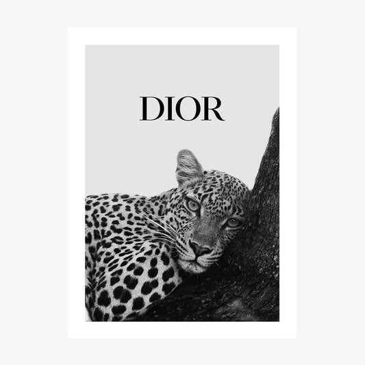 Dior Leopard wall art print