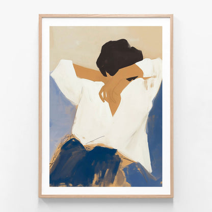 A framed art print featuring Distracted Muse