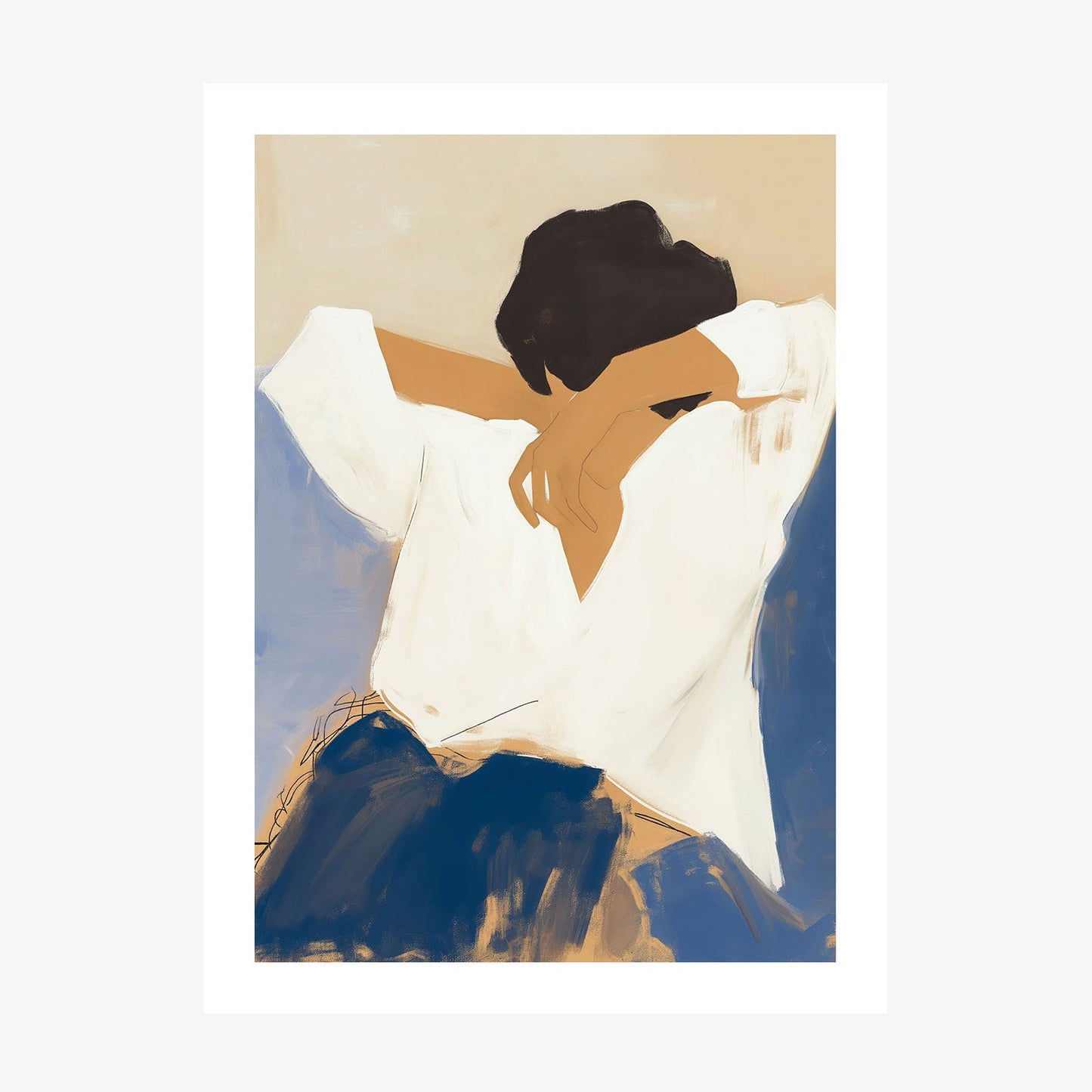 Distracted Muse wall art print