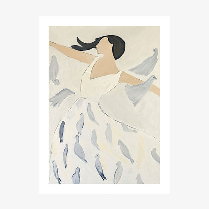 Dove Child wall art print