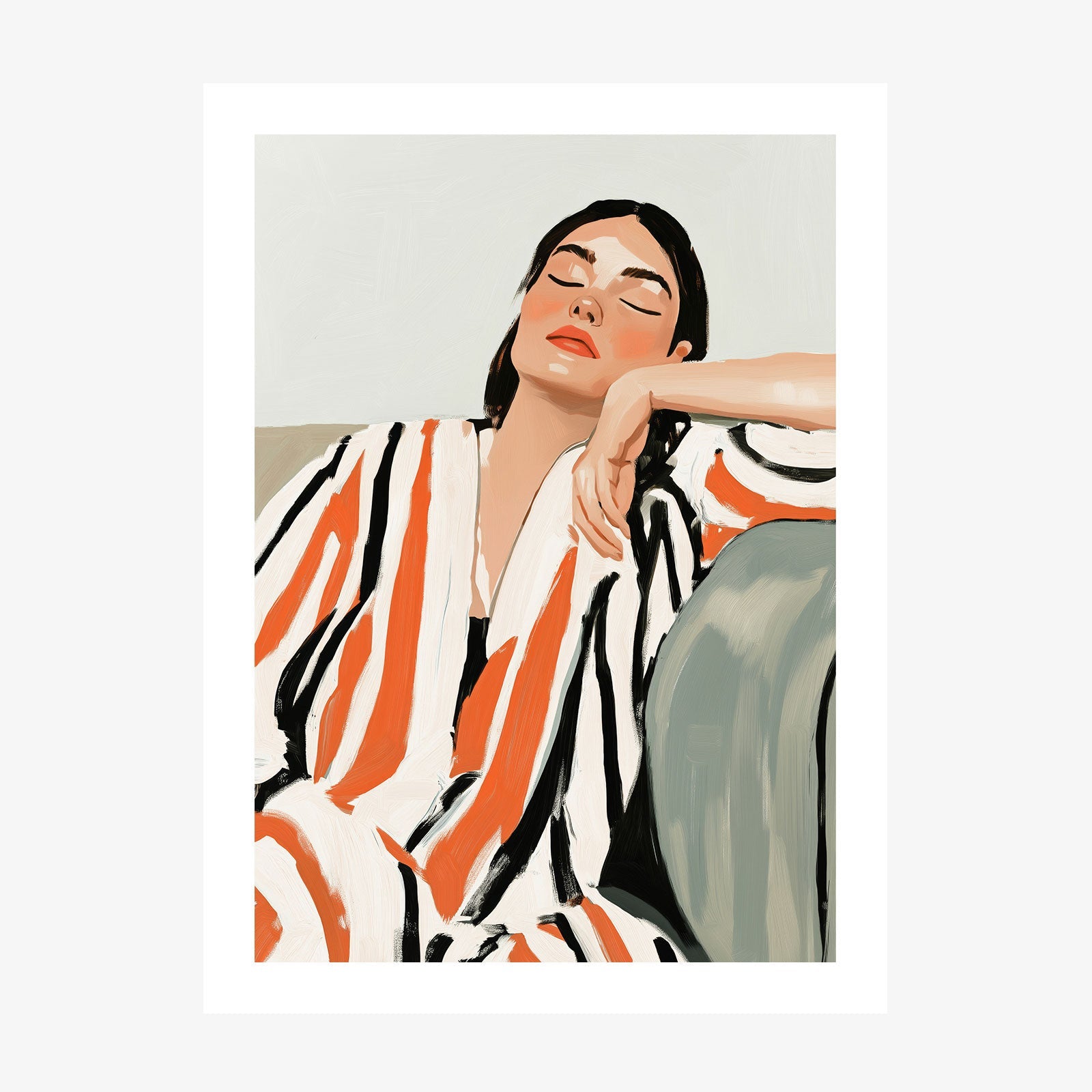 Falling Asleep wall art print