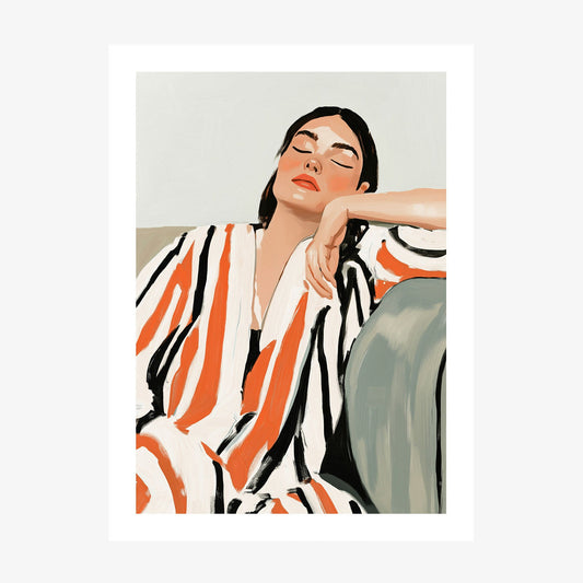 Falling Asleep wall art print