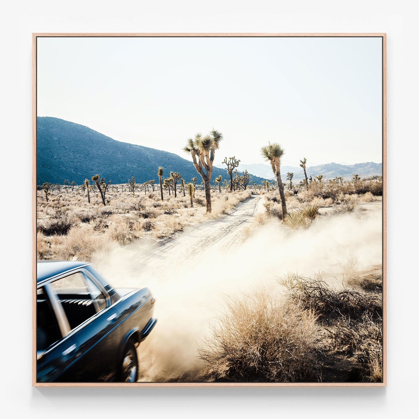 Fear & Loathing Canvas print in oak frame