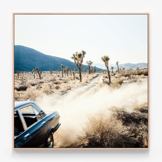Fear & Loathing Canvas print in oak frame