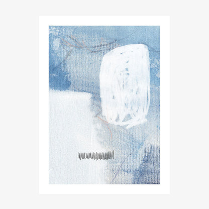 A poster print of an abstract artwork called ‘Floating Inside Myself'.