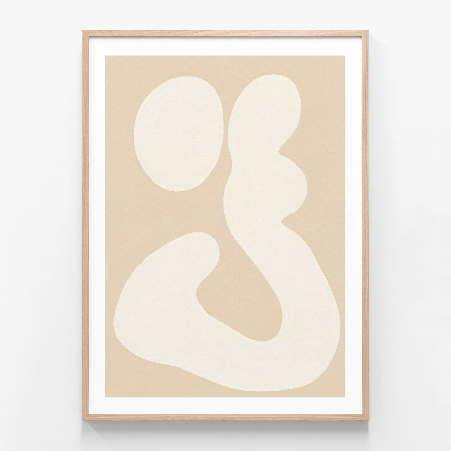 Forme Neutre oak framed print