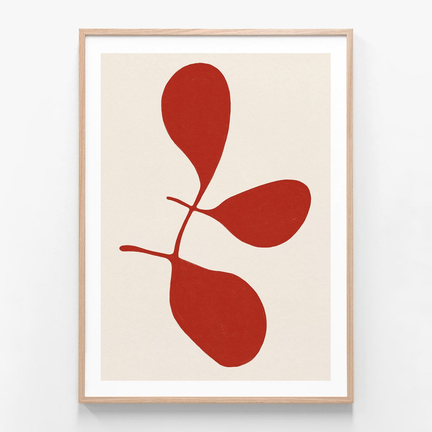 Forme Rouge oak framed print