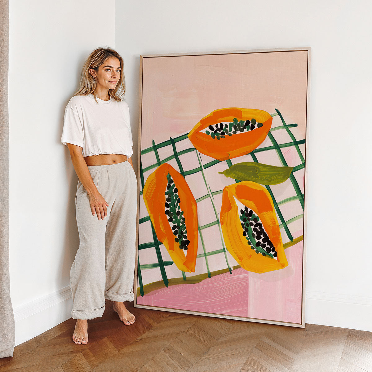 Papaya Picnic Canvas