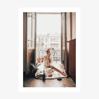 French Breakfast wall art print