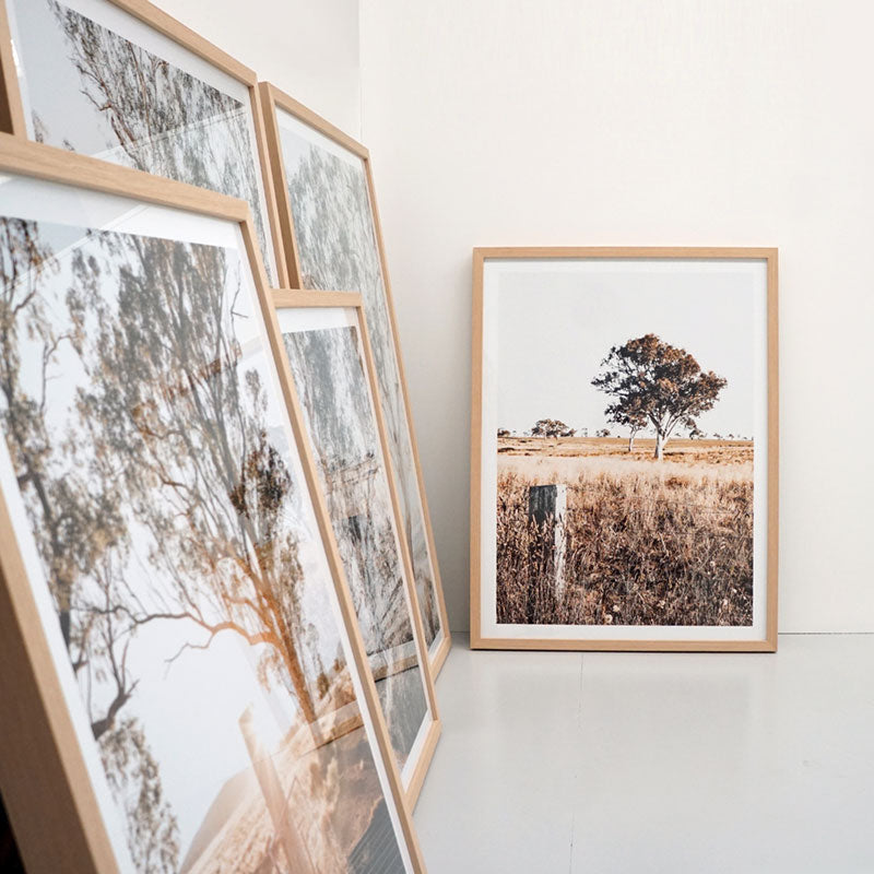Inside the Geelong wall art showroom and picture framing studio.