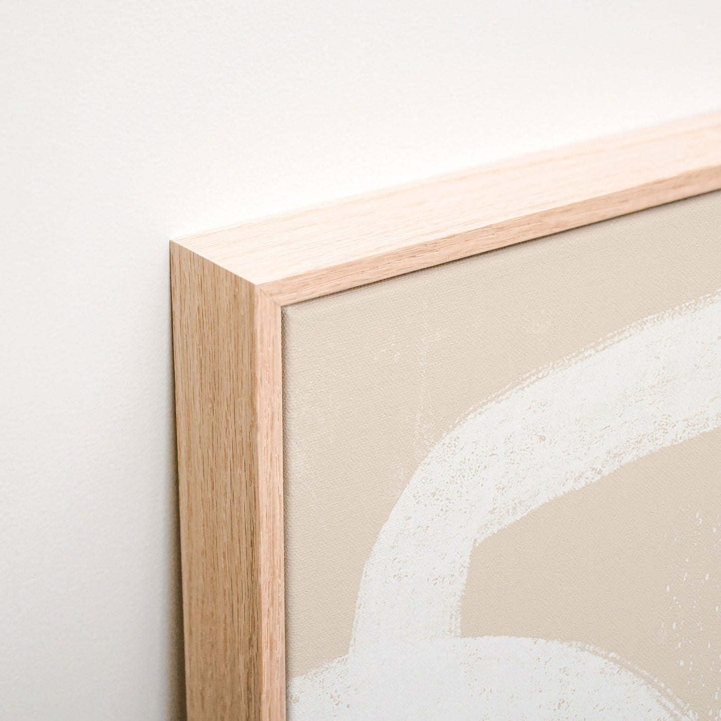 Graphic Line No. 1 Canvas wall art corner detail