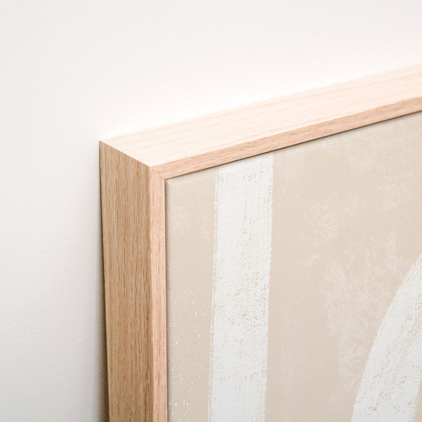 Graphic Line No. 2 Canvas wall art corner detail