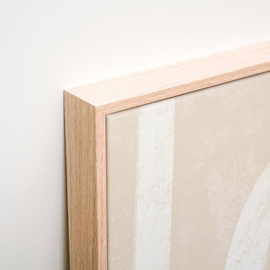 Graphic Line No. 2 Canvas wall art corner detail