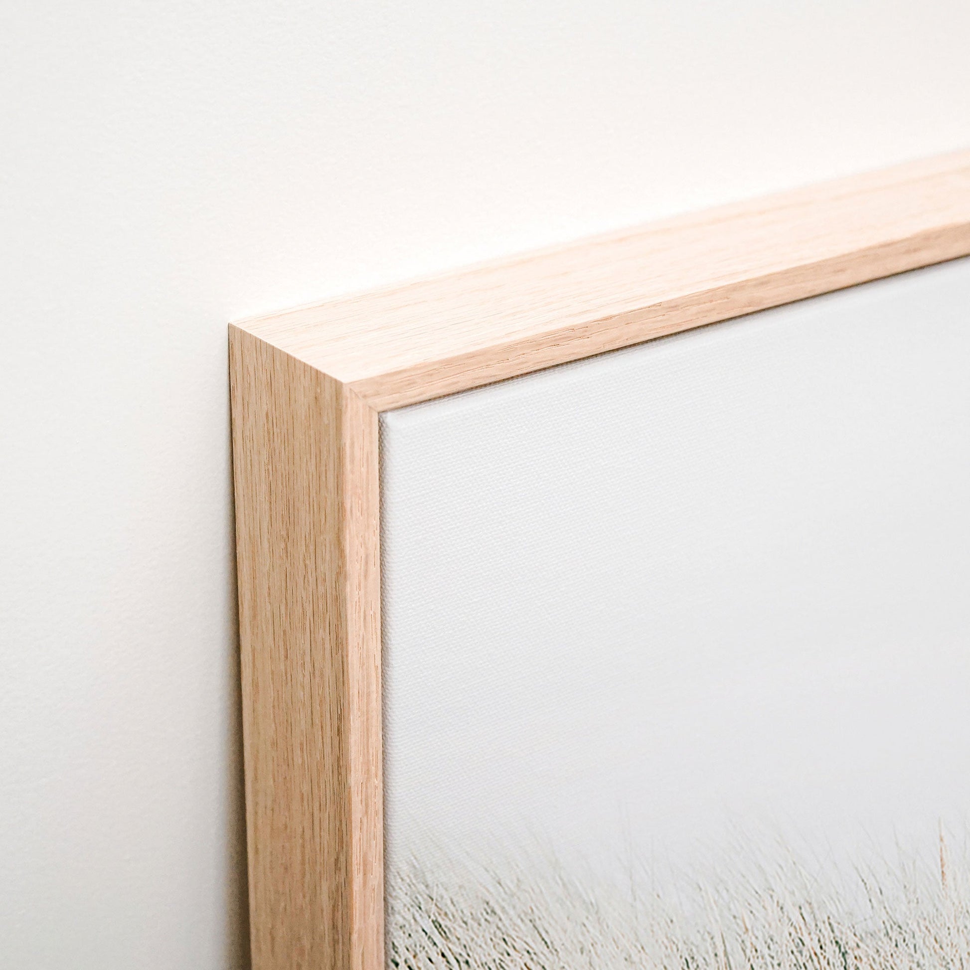 Grassy Dunes Canvas wall art corner detail
