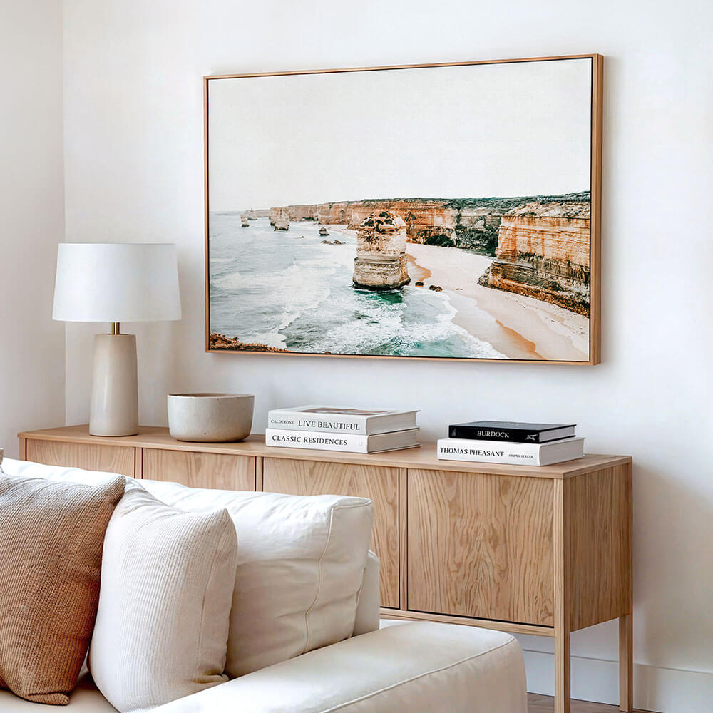 A Great Ocean Road canvas wall art print of the twelve apostles.