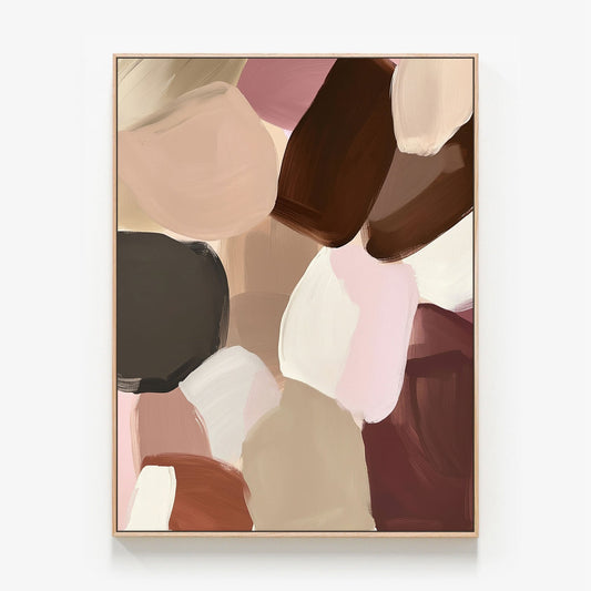 Held Together Canvas oak framed canvas print