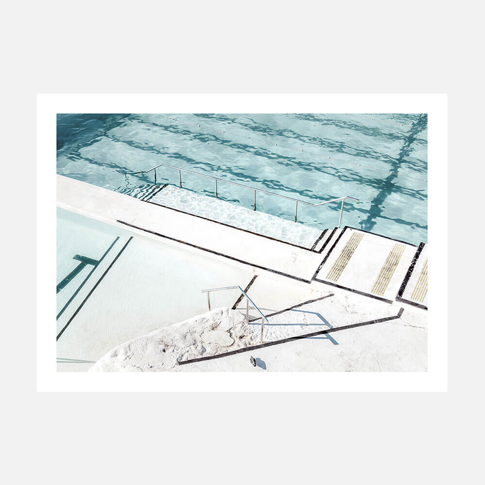 A photo wall art print featuring the Icebergs Pool at Bondi Beach.