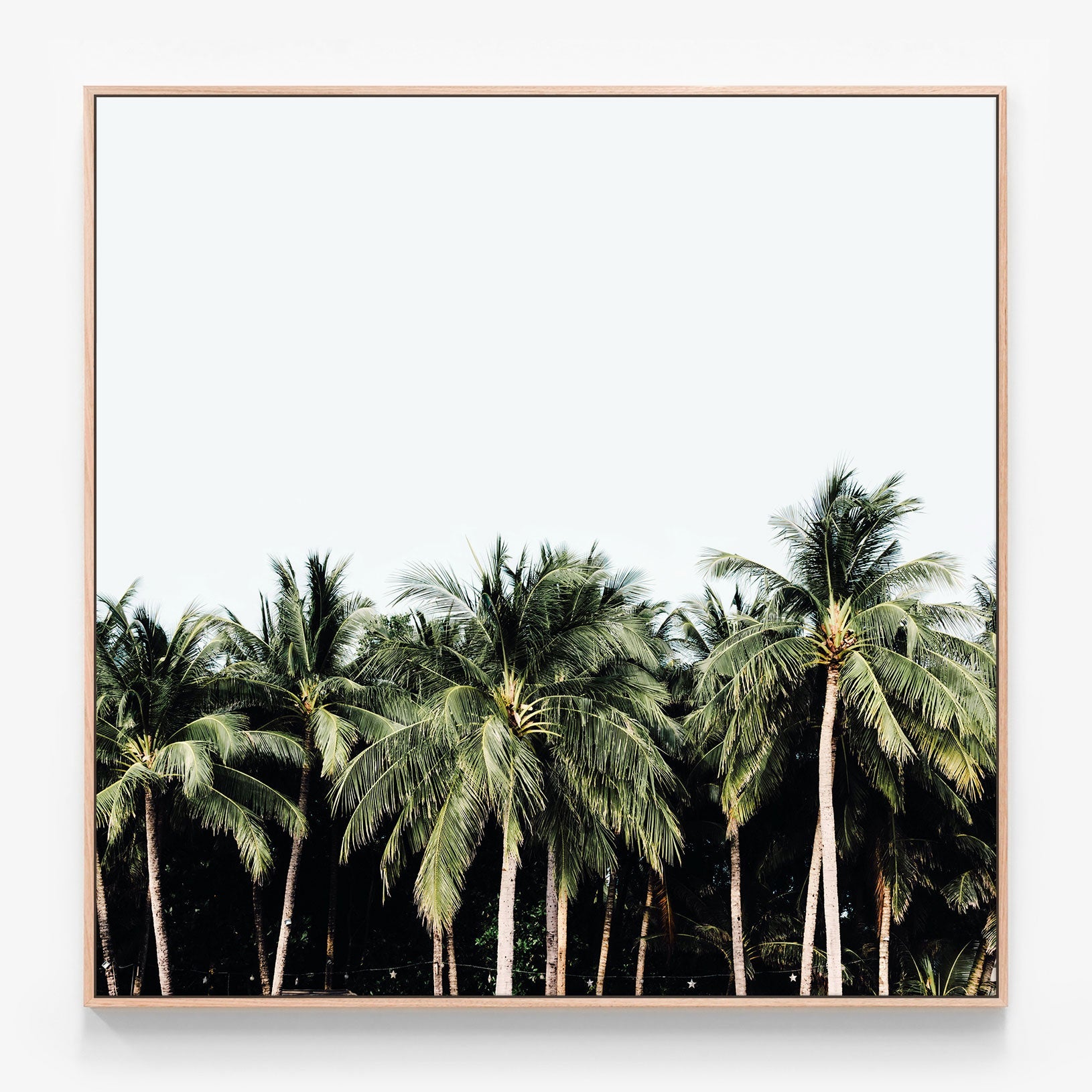 Island Vibes Canvas print in oak frame