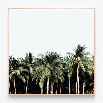 Island Vibes Canvas print in oak frame