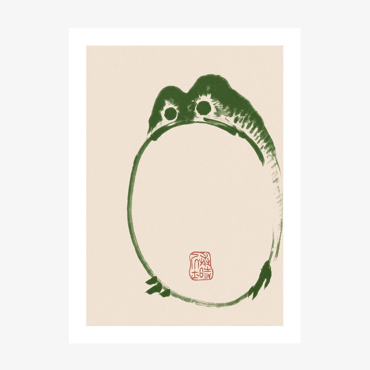 Japanese Frog No. 2 wall art print