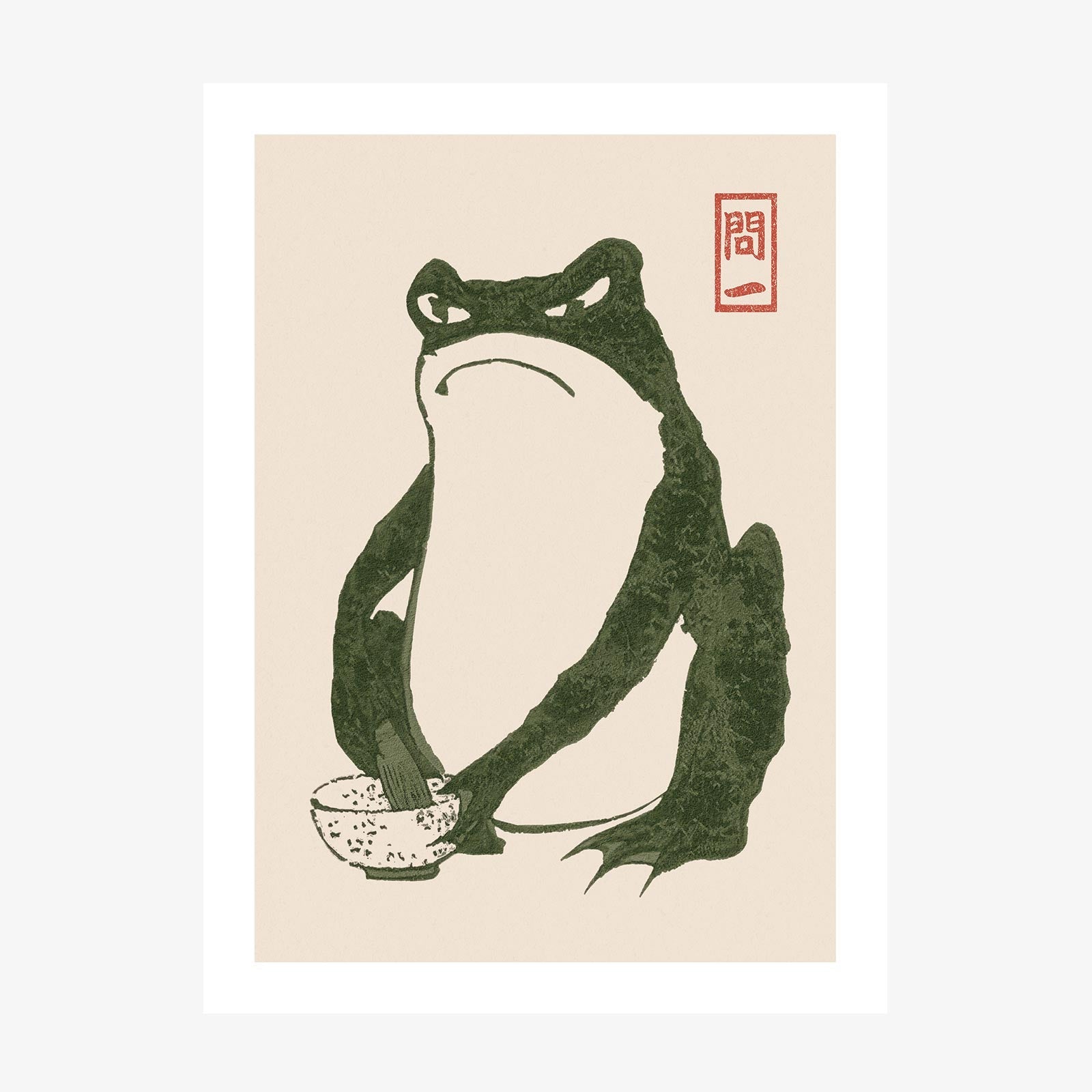 Japanese Frog No. 3 wall art print