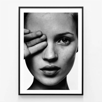 Kate wall art print in black frame