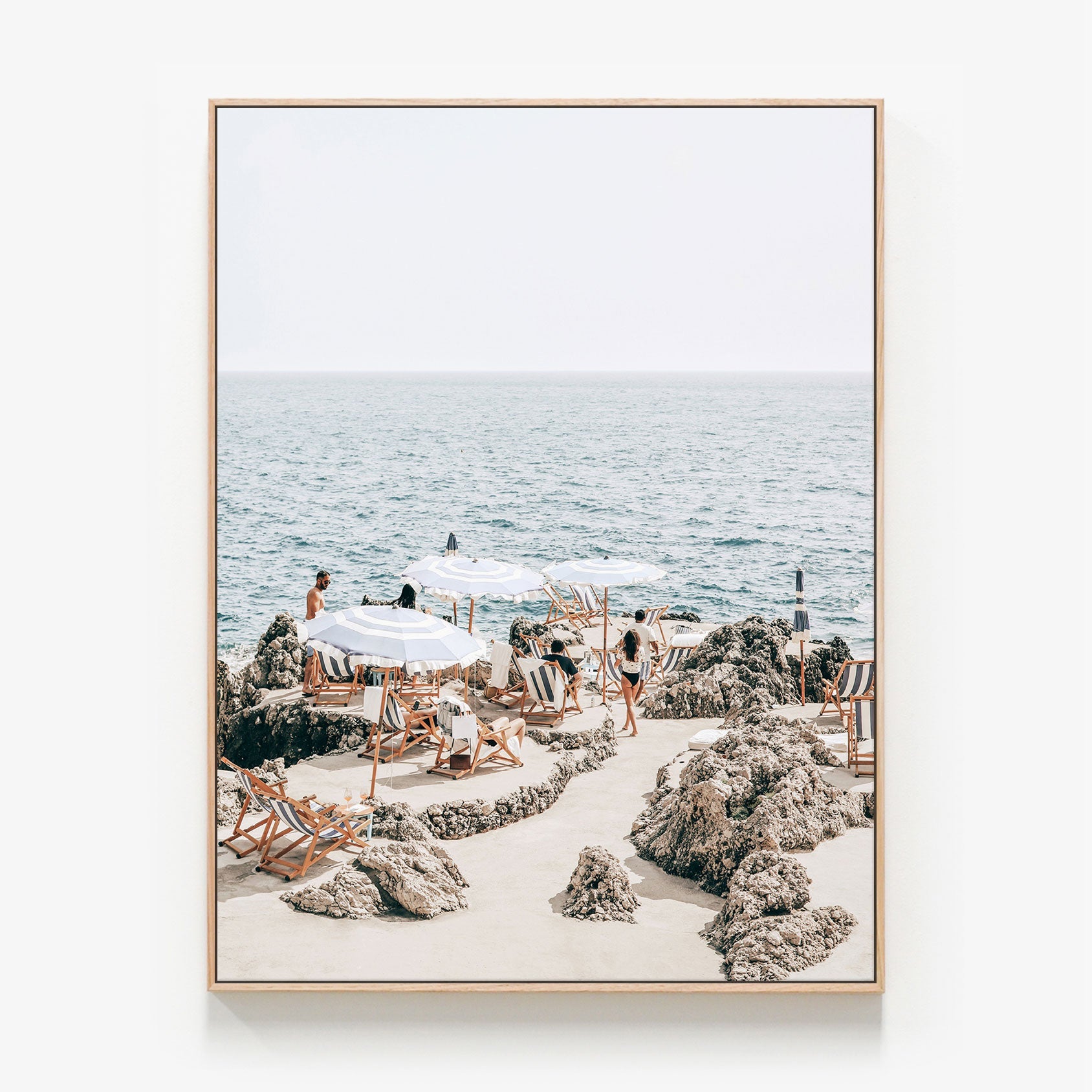 La Fontelina Canvas wall art with oak float frame