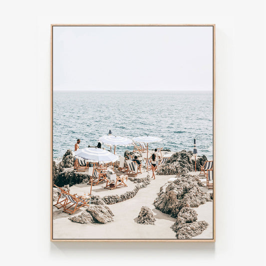 La Fontelina Canvas wall art with oak float frame