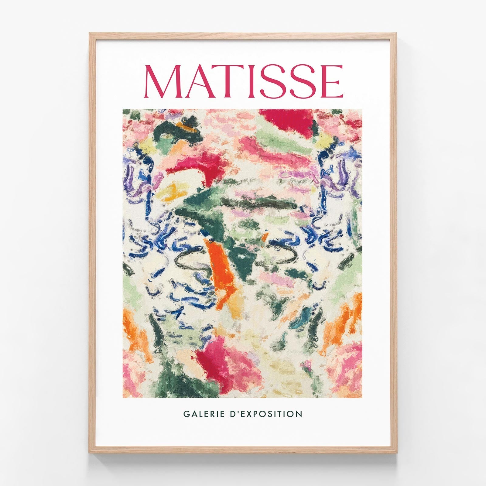 La Japonaise Matisse oak framed print