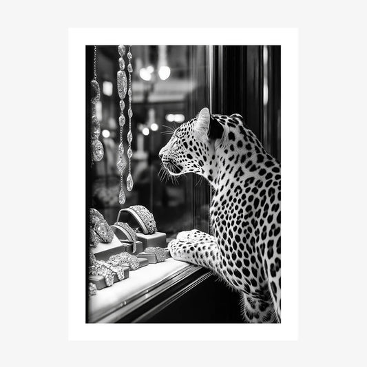 Leopard Jewels wall art print