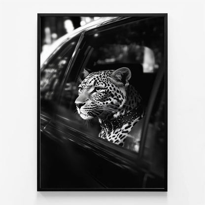 Leopard in Car